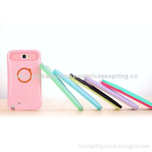 Color Matching, Soft Silicone Edge with Stand, Protective Cover for Samsung Galaxy Note II